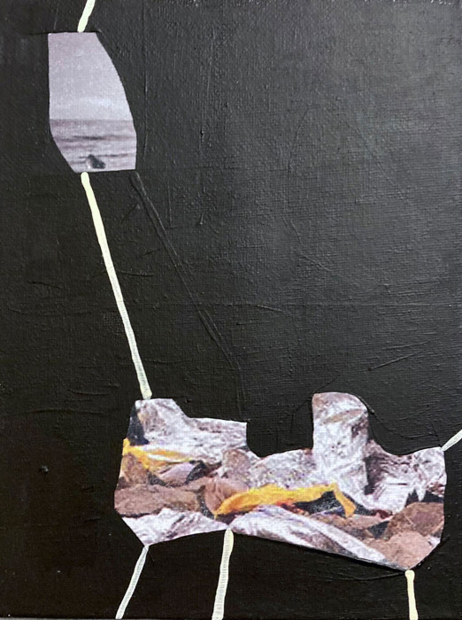 Marietta Hug Kunstschaffende: 2021d - Mischtechnik auf Gewebe, Karton 15x20cm
