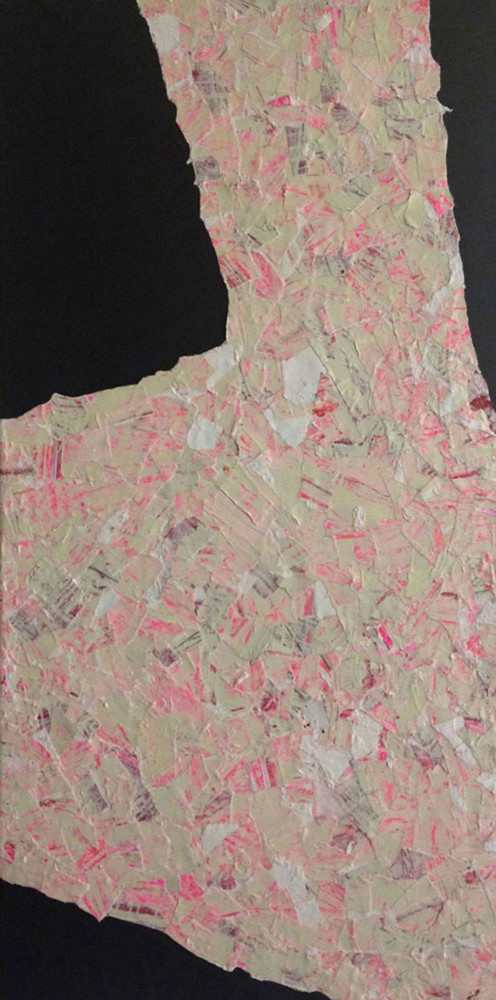Marietta Hug Kunstschaffende: 2016-2019 - Leinwand kaschiert Acryl 40x120cmx1cm