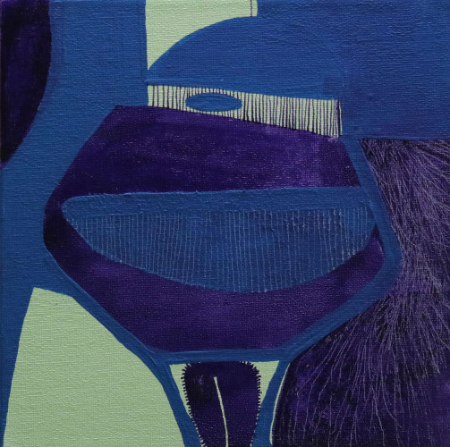 Marietta Hug Kunstschaffende: 2018b - Acryl auf Gewebe,Karton 20x20cm