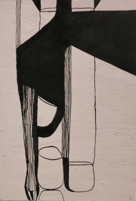 Marietta Hug Kunstschaffende: 2018b - Acryl auf Holz 15x20x0,5cm