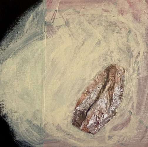 Marietta Hug Kunstschaffende: 2020c - Mischtechnik auf Gewebe,Karton 20x20cm