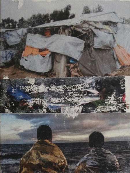 Marietta Hug Kunstschaffende: 2021d - Bildtransfer auf Holz 15x20cm