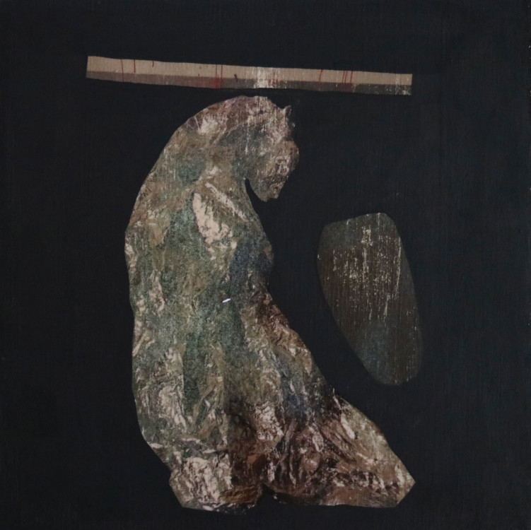 Marietta Hug Kunstschaffende: 2021a - Mischtechnik auf Holz 18x18x0,8cm